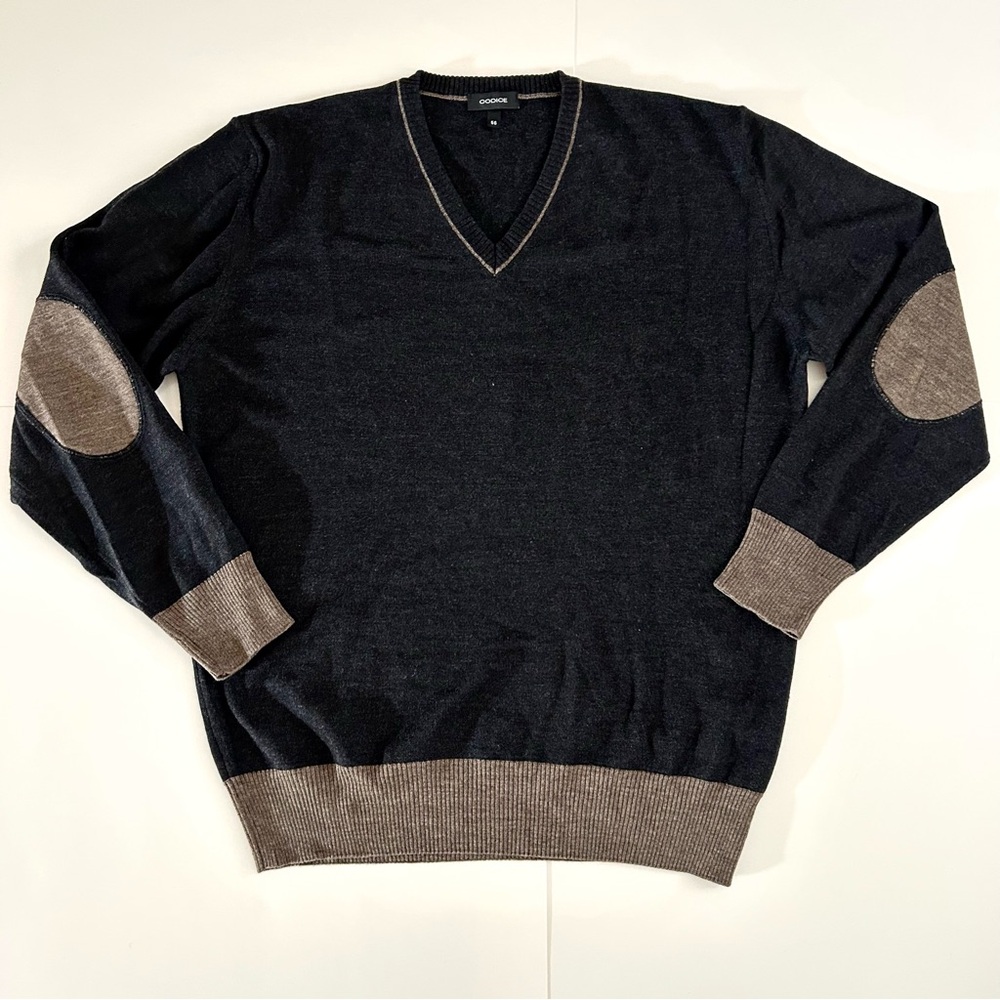 Codice 50% Merino Wool V-Neck Lightweight Sweater - Size XL - Mens